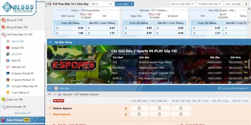 Thể thao điện tử với nhiều bộ môn hot